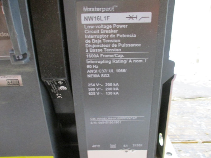 SCHNEIDER ELECTRIC NW16L1F WA9ECR64A3DFFFXXCAT 635V 1600A NSNP