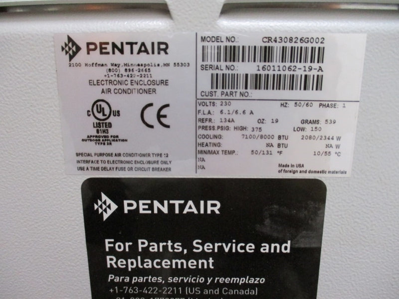 PENTAIR CR430826G002 230V 6.1/6.6A NSNP