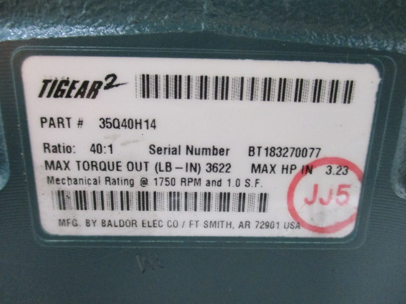 BALDOR ELECTRIC 35Q40H14 NSNP