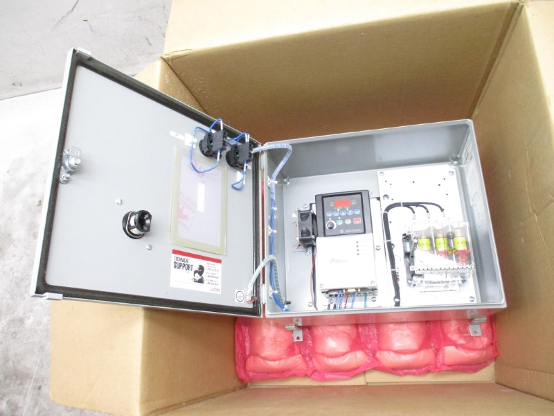 ALLEN BRADLEY 23B-D2P3D10PNN-P6-S20 SER. A 480VAC 2.3A (BR/WH) NSMP