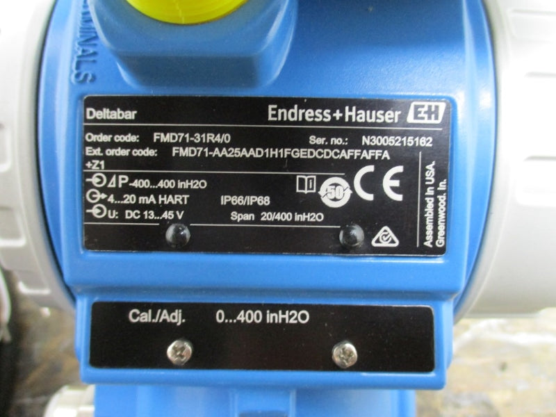 ENDRESS+HAUSER FMD71-31R4/0 13-45VDC 79.5PSI NSMP