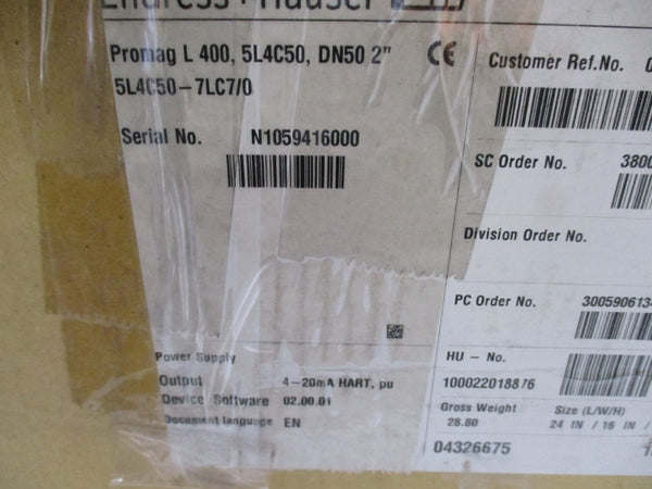 ENDRESS+HAUSER 5L4C50-7LC7/0 284PSI NSMP