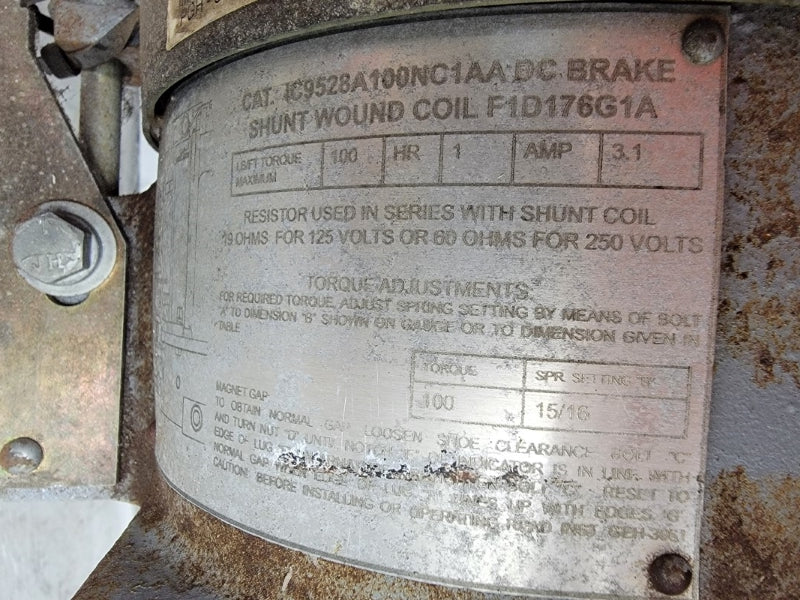 GENERAL ELECTRIC DC BRAKE IC9528A104J3AA1 IC9528A100NC1AADC 230V 25A NSNP