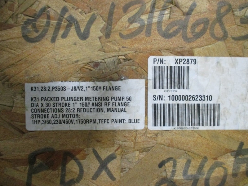 SPX K31 1316683 XP2879 BL01061 W/ BALDOR VM3546 208-230/460V 3.7-3.4/1.7A NSMP