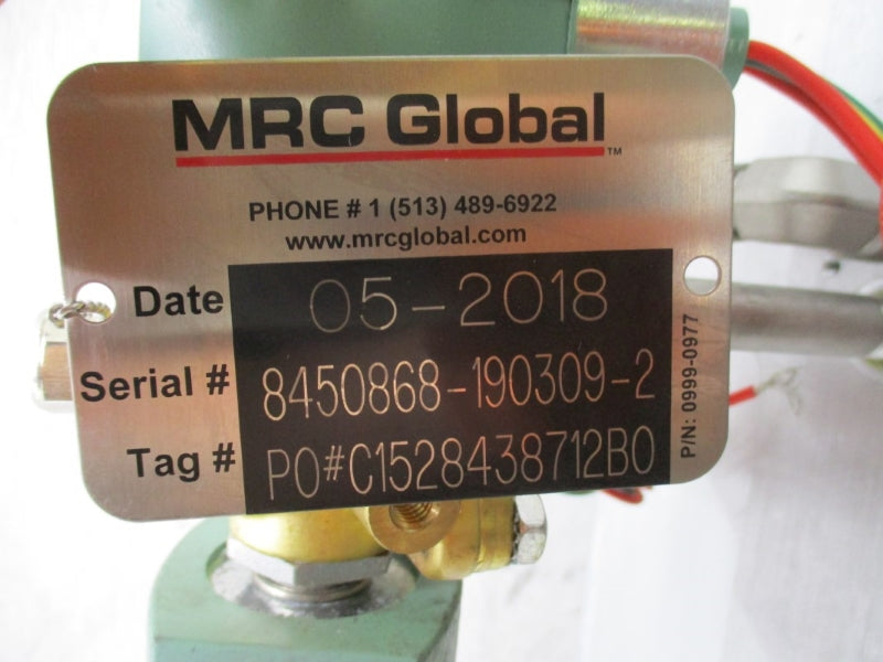 MRC GLOBAL B200D W/ VELAN B16.34 F16-18P02-ACAA-G 5004-400 150PSI NSNP
