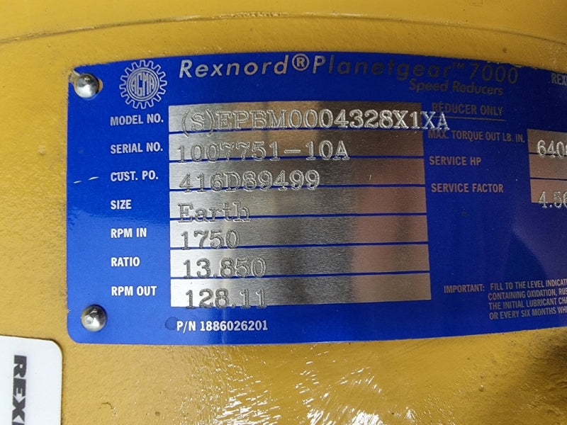 REXNORD (S)EPBM0004328X1XA 2KBLLA25W PLANETGEAR7000 EARTH NSNP