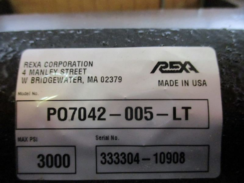 REXA X2R10000-90-B-P W/ P07042-005-LT 3000PSI NSNP