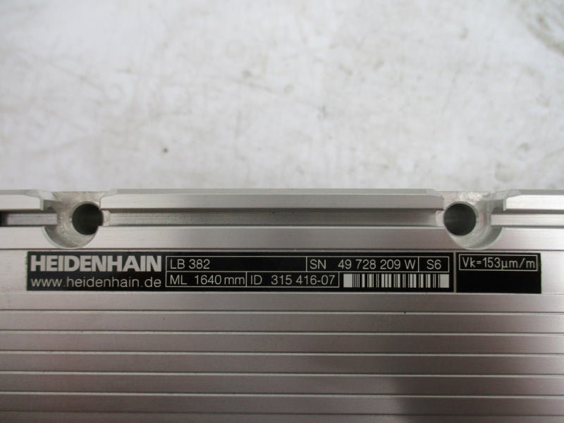 HEIDENHAIN LB382 ML1640MM 315416-07 W/ AELB382 315420-03 NSMP