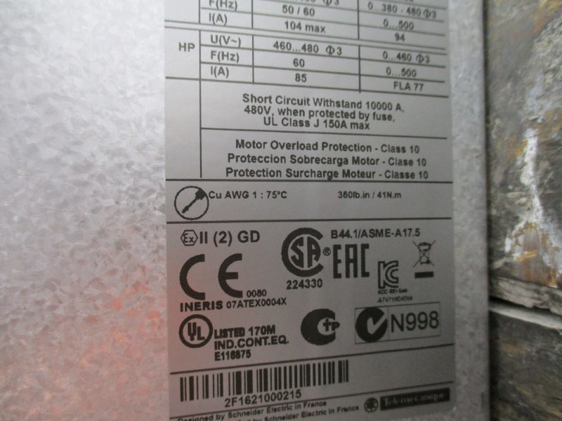 SCHNEIDER ELECTRIC ATV71HD45N4 380/480V 104A NSNP