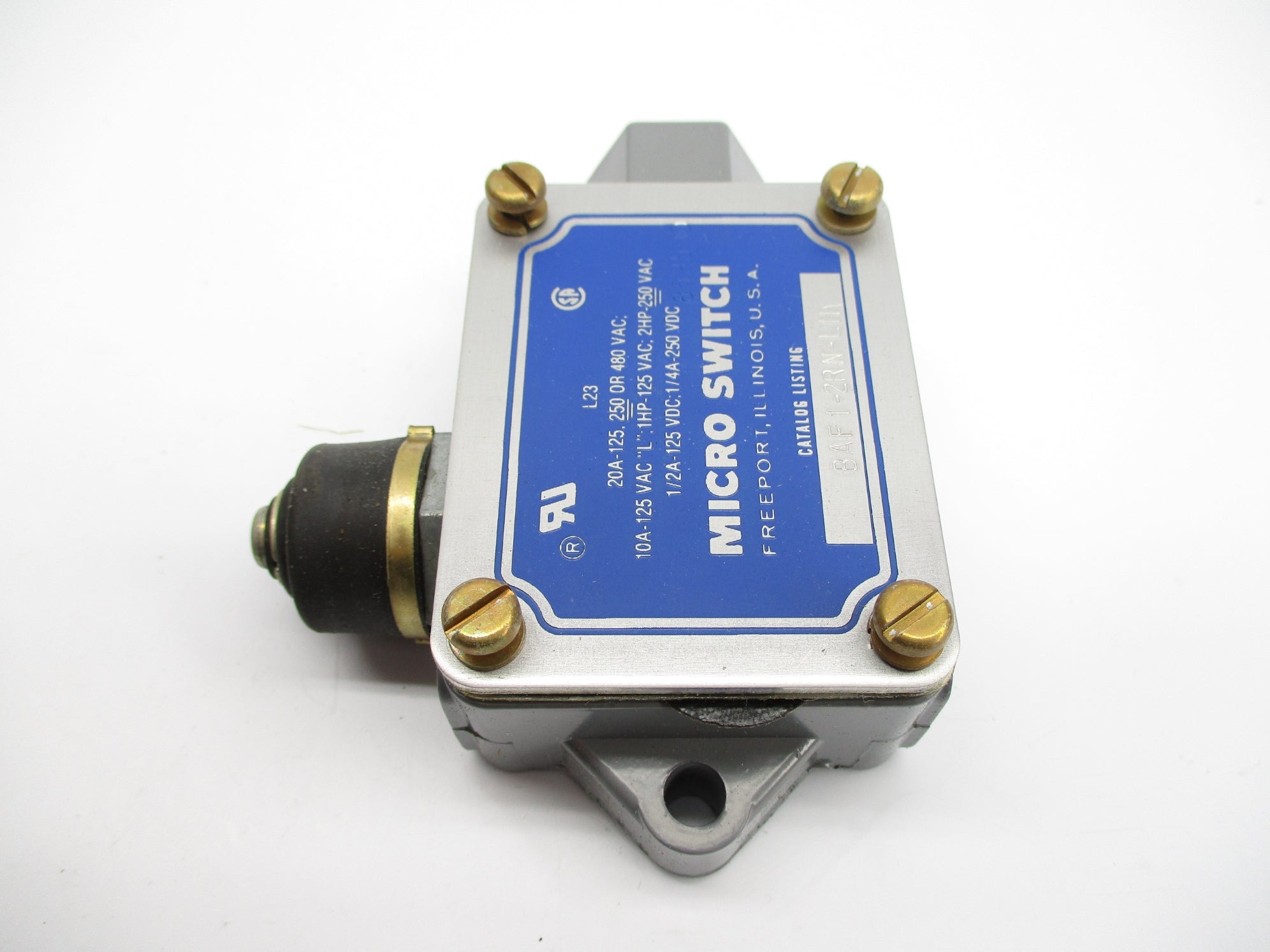 MICRO SWITCH BAF1-2RN-LH 480VAC 20A (GREY) NSMP