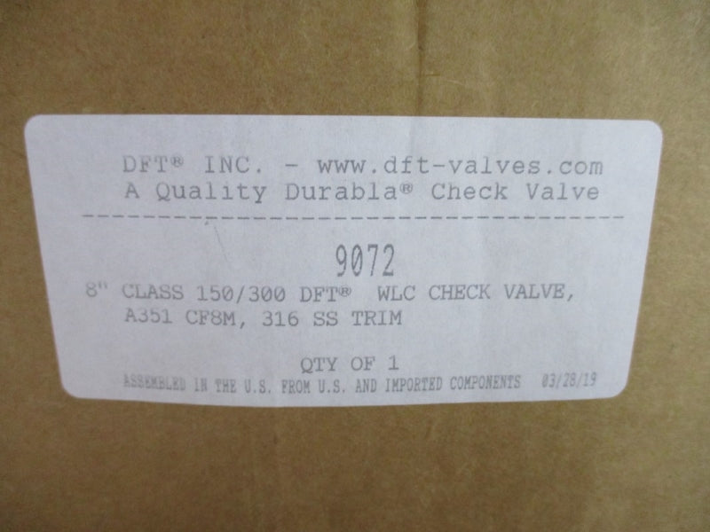 DFT 9072 720PSI 8" NSMP