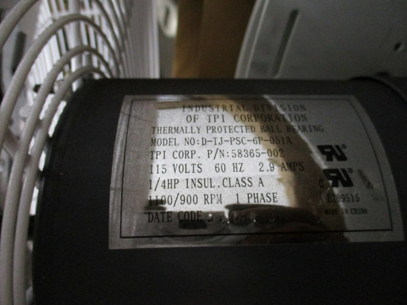 TPI D-TJ-PSC-6P-051A 58365-002 115V 2.9A NSMP