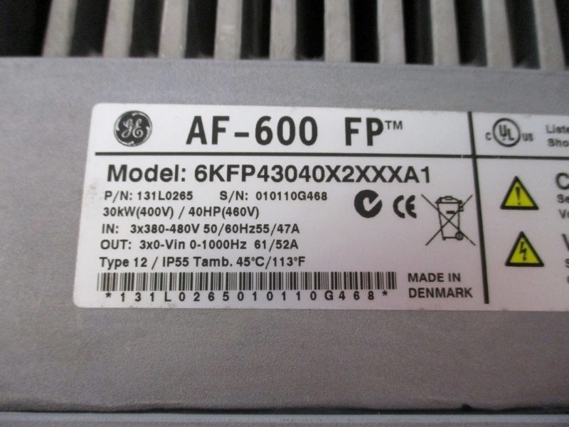 GENERAL ELECTRIC AF-600FP 6KFP43040X2XXXA1 380/480V 47A NSNP