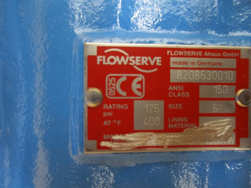 FLOWSERVE 6-T4E-11C11D233NW 8208630010 175PSI 6" NSMP
