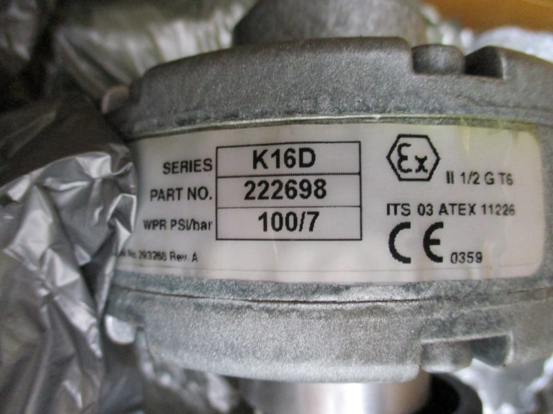 GRACO 222698 SERIES K16D 100PSI NSMP