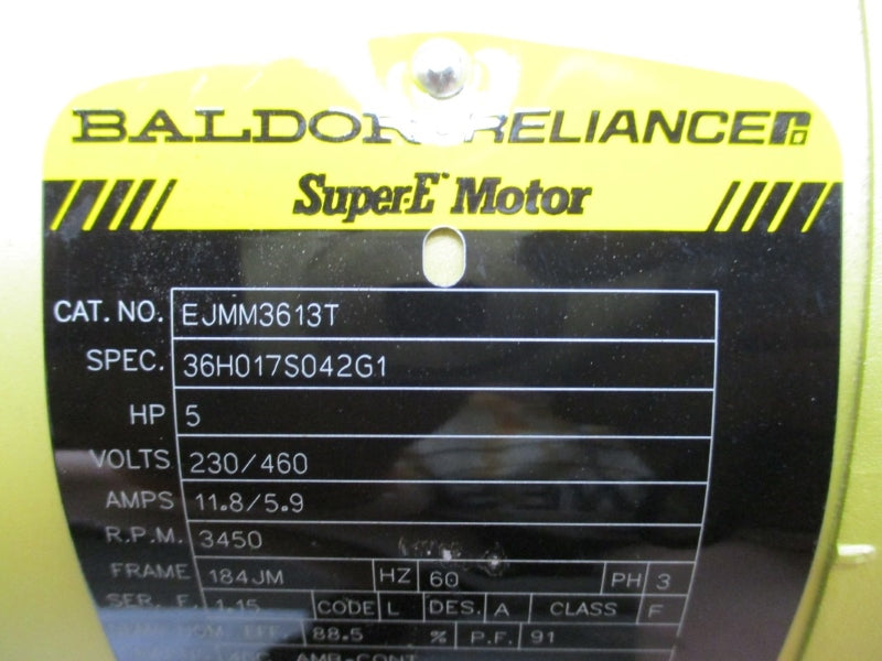 EBARA A3U40125B50T3VSC W/ BALDOR EJMM3613T 230/460V 11.8/5.9A NSNP