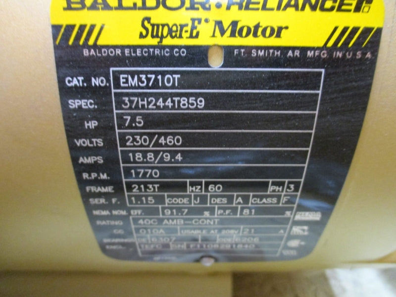 BALDOR EM3710T 230/460V 18.8/9.4A NSMP