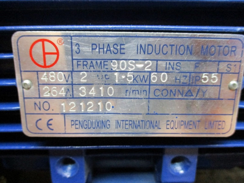 PENGDUXING INTERNATIONAL 90S-2 121210 W/ CY200G6-B 480V 2.64A (AS PICTURED) NSNP