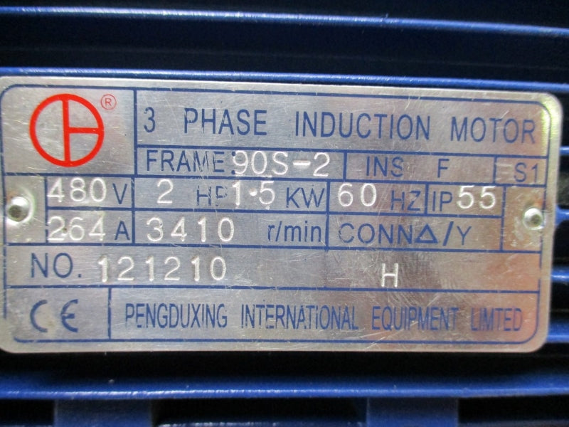 PENGDUXING INTERNATIONAL 90S-2 121210 W/ CY200GH6-AY 460V, 2.64A NSNP