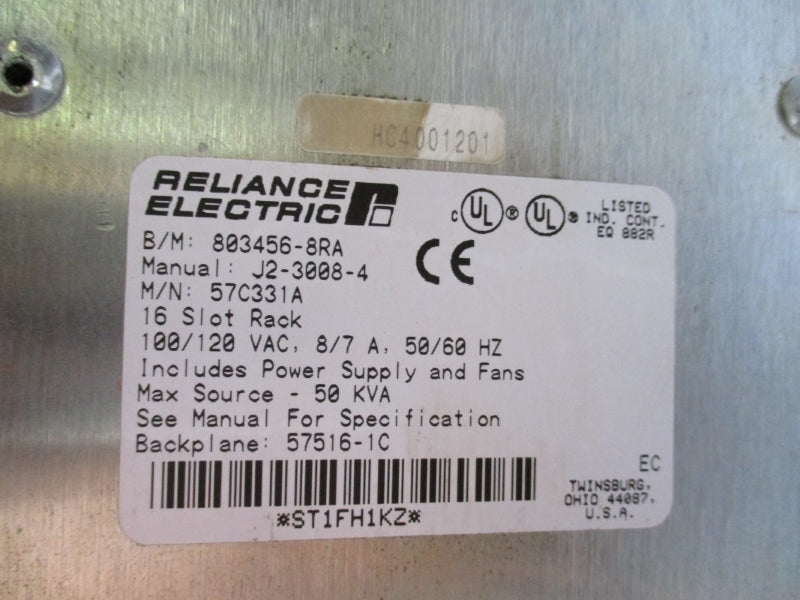 RELIANCE ELECTRIC 803456-8RA 57C331A 100/120VAC 8/7A NSNP