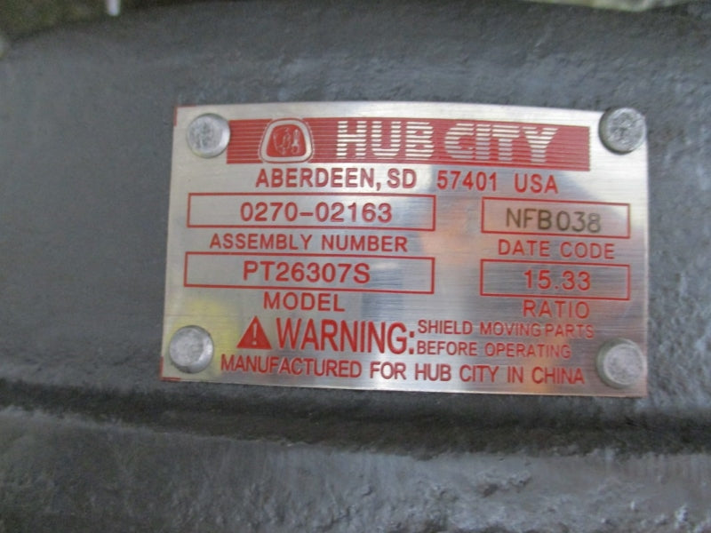 HUB CITY 0270-02163 PT26307S NSNP