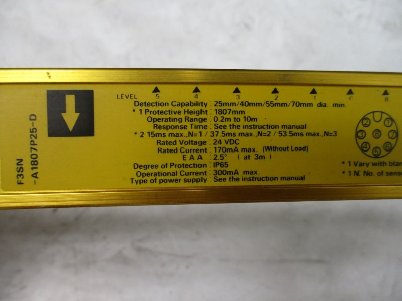 OMRON F3SN-A1807P25-D 24VDC NSNP