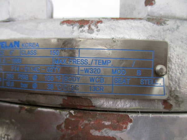 VELAN F14-0114C-02TY-W320 B16.34 285PSI 6" NSNP