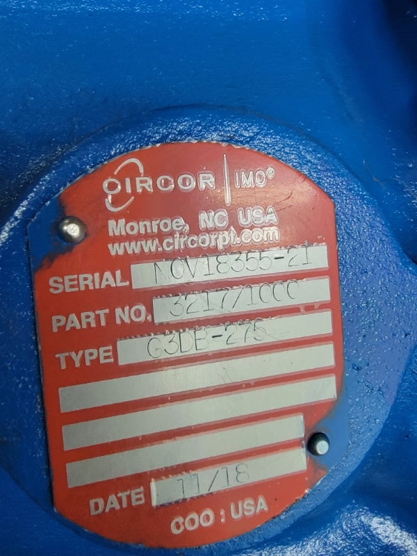 OIRCOR IMO 3217/1000 G3DB-275 NSNP