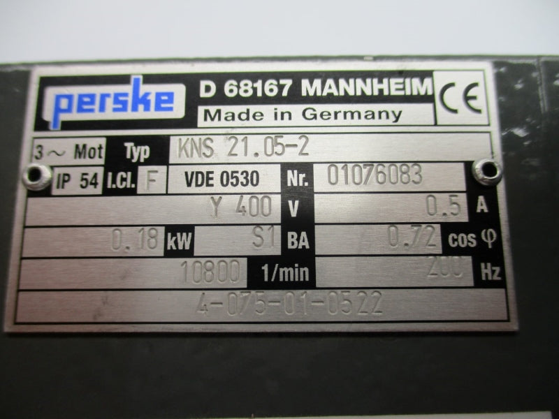 PERSKE KNS21.05-2 400V 0.5A (AS PICTURED) NSNP