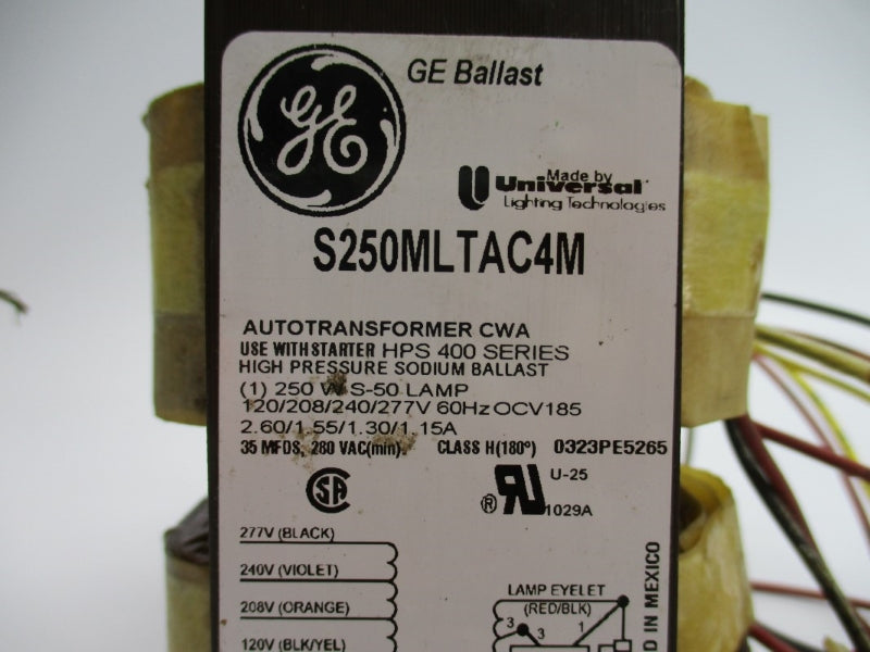 GENERAL ELECTRIC S250MLTAC4M 277V 2.60A UNMP