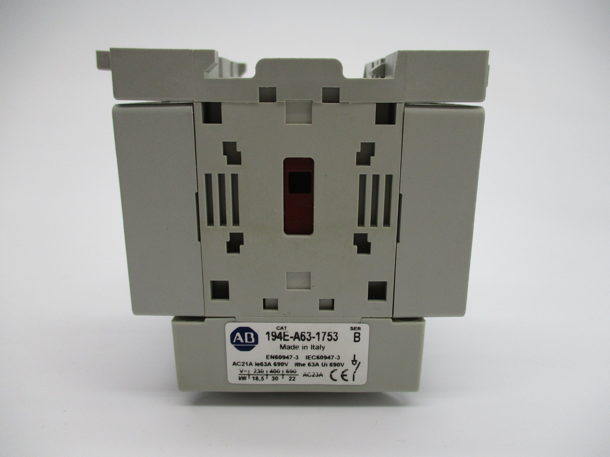ALLEN BRADLEY 194E-A63-1753 SER. B 690V 63A (BR/WH) NSMP