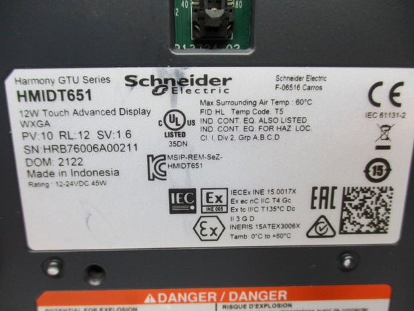 SCHNEIDER ELECTRIC HMIDT651 12-24VDC NSNP