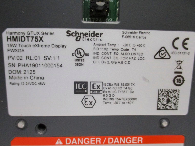 SCHNEIDER ELECTRIC HMIDT75X 12-24VDC (AS PICTURED) NSNP
