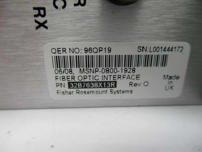 FISHER ROSEMOUNT MSNP-0800-1928 32B7638X13R REV. Q NSNP