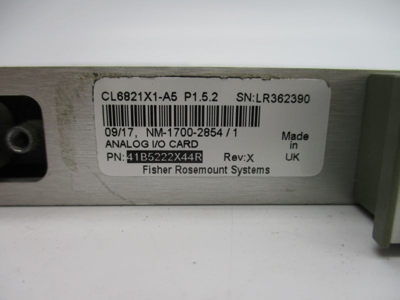 FISHER ROSEMOUNT CL6821X1-A5 41B5222X44R REV. X NSNP