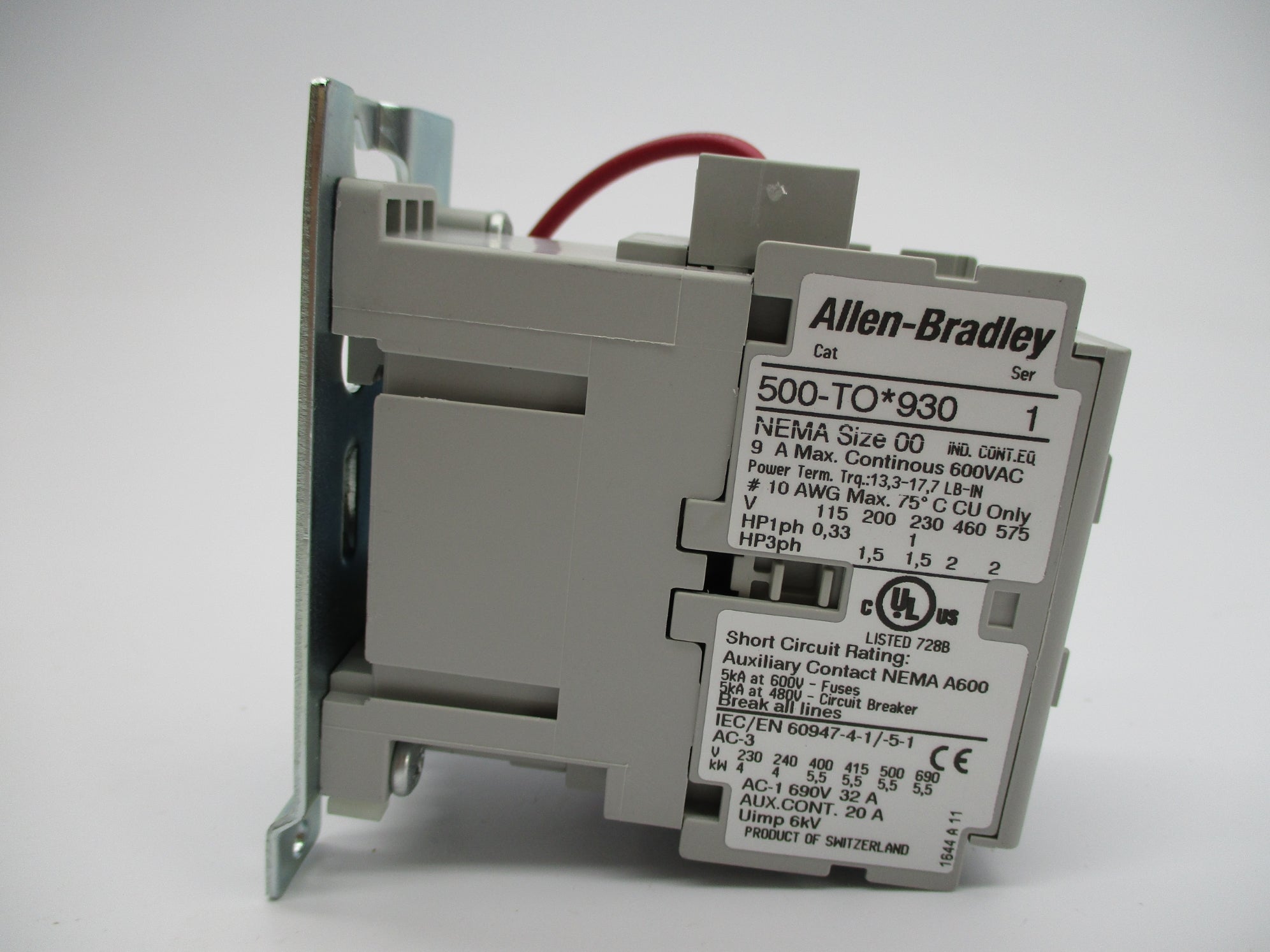 ALLEN BRADLEY 500-TOD930 SER. 1 110/120V (BR/WH) NSMP