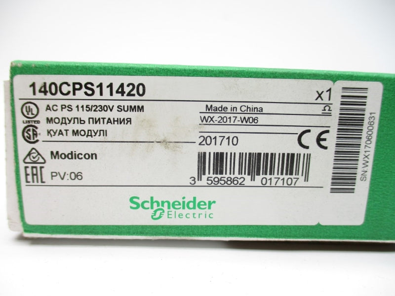 SCHNEIDER ELECTRIC 140CPS11420 115/230VAC NSFS