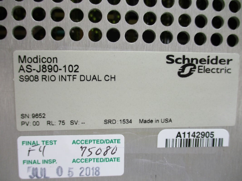 MODICON AS-J890-102 UNMP