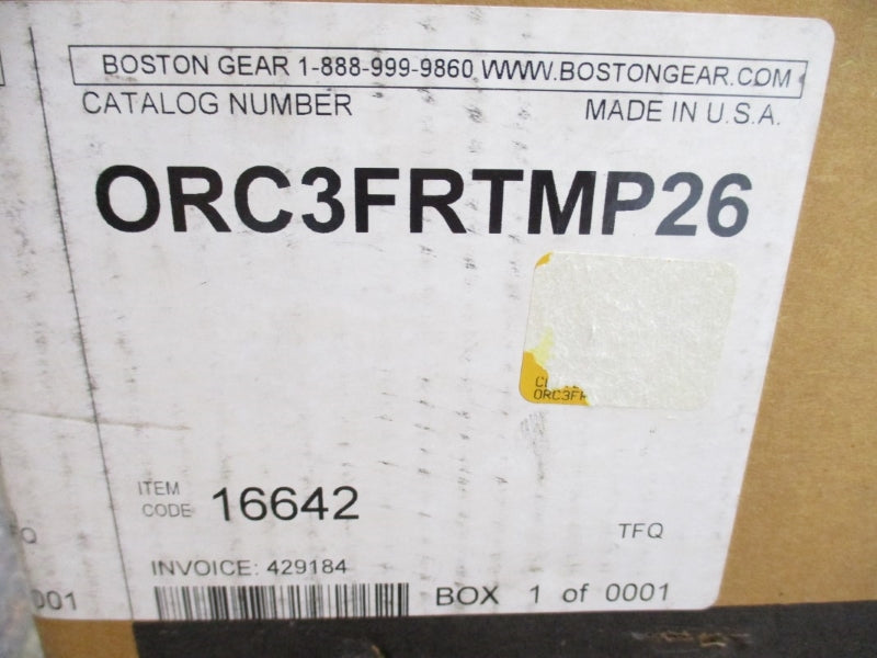 BOSTON GEAR ORC3FRTMP26 NSMP