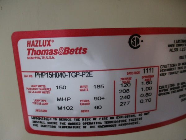 THOMAS&BETTS PHP15H040-TGP-P2E 277V 1.60A NSMP