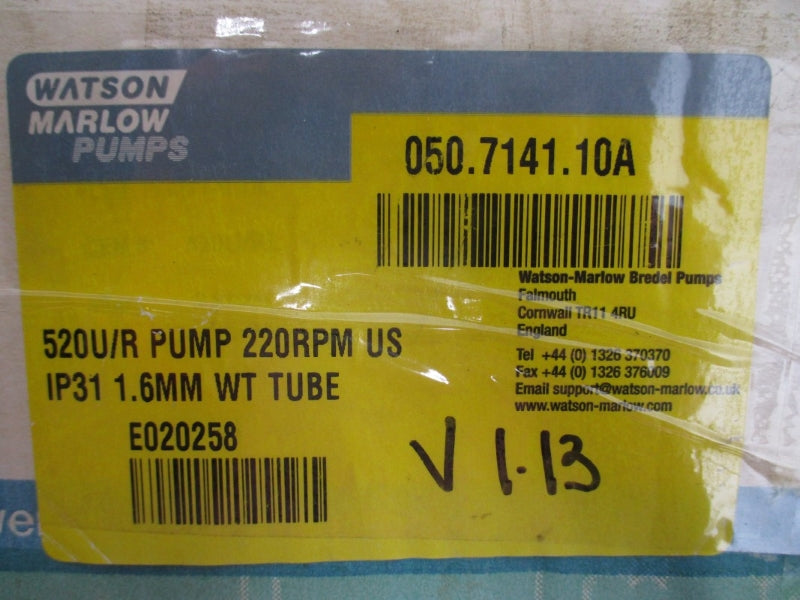 WATSON MARLOW PUMPS 520U/R 050.7141.10A NSMP