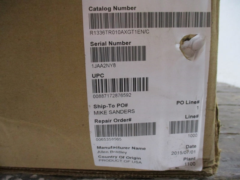 ALLEN BRADLEY 1336T-R010-AX-GT1EN SER. C 513-620VDC 23A REMAN