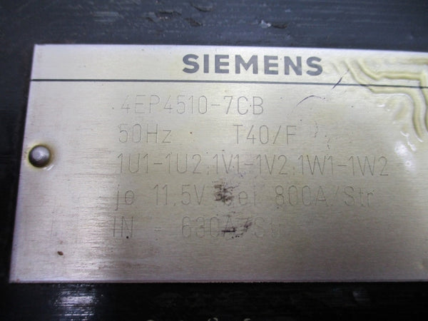 SIEMENS 4EP4510-7CB 11.5V 800A NSNP