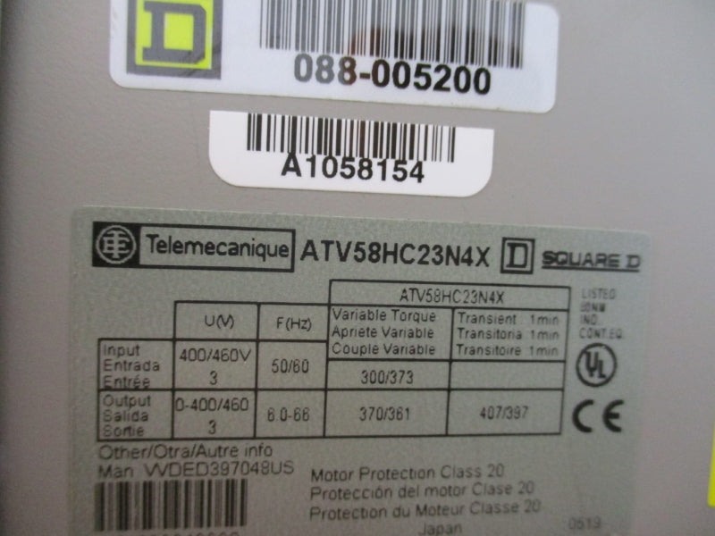 TELEMECANIQUE ATV58HC23N4X 400/460V UNMP