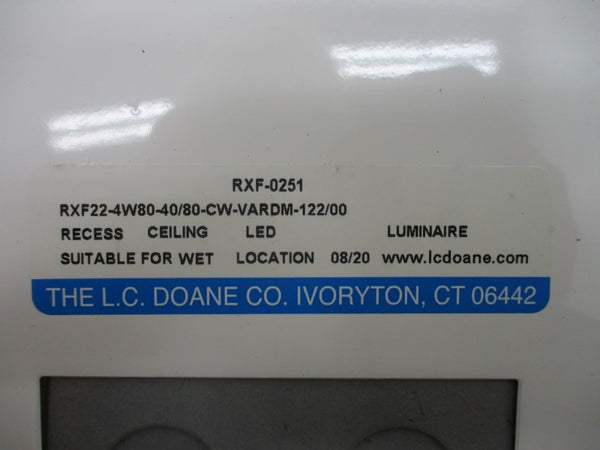 L.C. DOANE RXF-0251 RXF22-4W80-40/80-CW-VARDM-122/00 NSMP