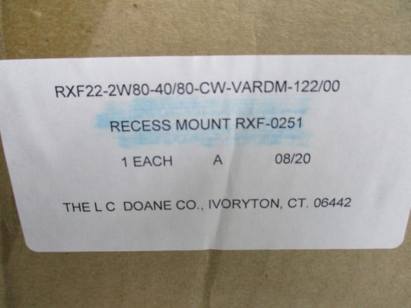 L.C. DOANE RXF-0251 RXF22-4W80-40/80-CW-VARDM-122/00 NSMP