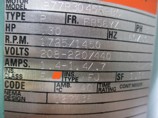 LIGHTNIN B77R30458-BC 208-220/440V 1.4-1.4/.7A NSNP