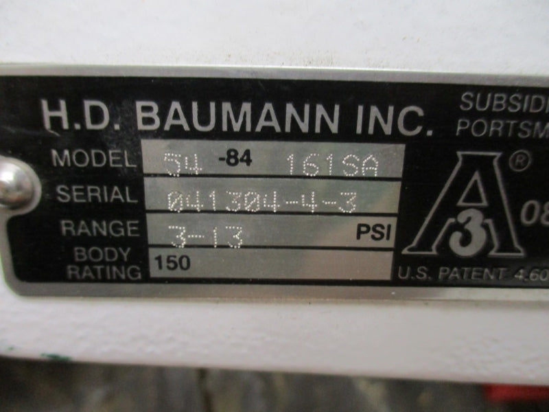 H.D. BAUMANN 54-84-161SA 3-13PSI NSNP
