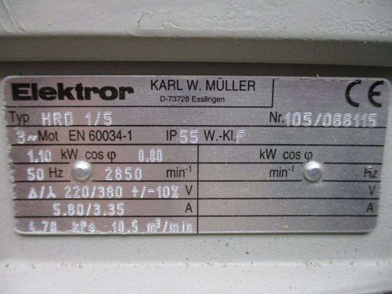 ELEKTROR HRD1/5 105/066115 220/380V 5.80/3.35A NSNP