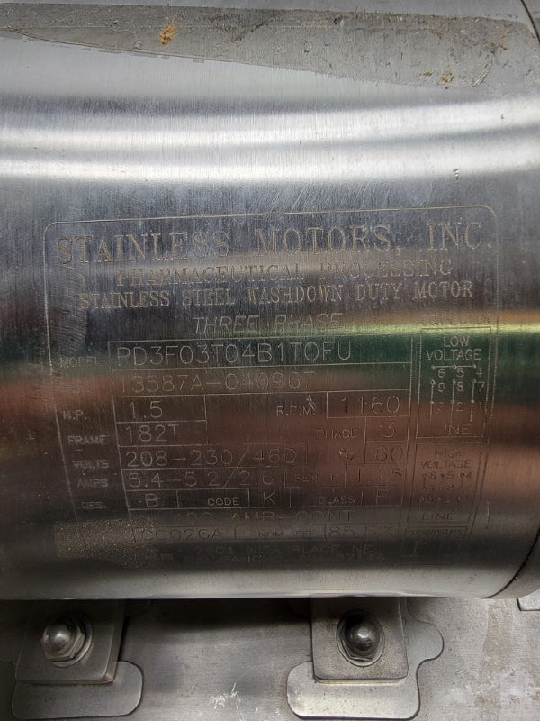 HAYES PUMP P0-143151-S0-241594 W/ VIKING PUMP 1/0008 W/ STAINLESS MOTORS PD3FO3T04B1TOFU NSNP